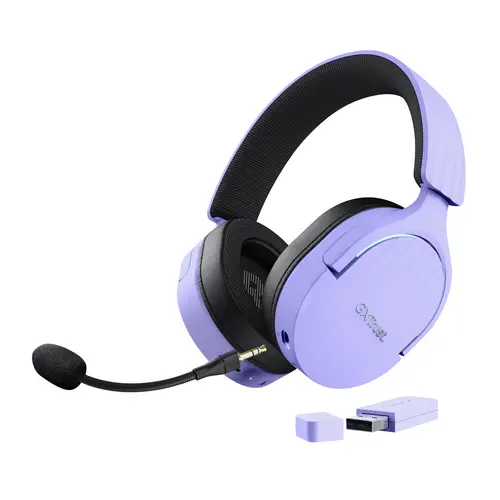 GXT 491P FAYZO Auriculares Inalámbrico y alámbrico Diadema Juego USB tipo A Bluetooth Negro, Púrpura - Imagen 1