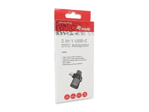 133479 cambiador de género para cable USB-C 2 x USB-C Gris - Imagen 4