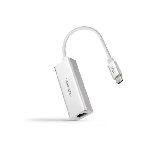 Conversor USB-C A Ethernet Gigabit 10/100/1000 Mbps. 15cm - Imagen 1