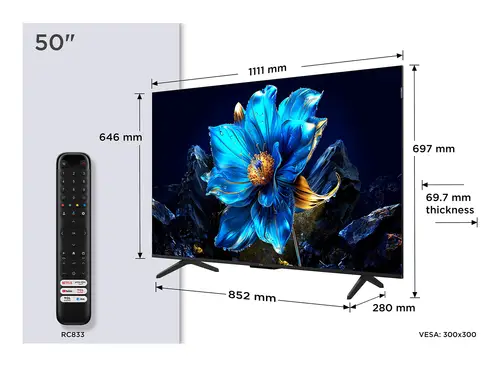 TCL 50P7K / TELEVISOR SMART TV 50 QLED UHD 4K HDR - Imagen 2