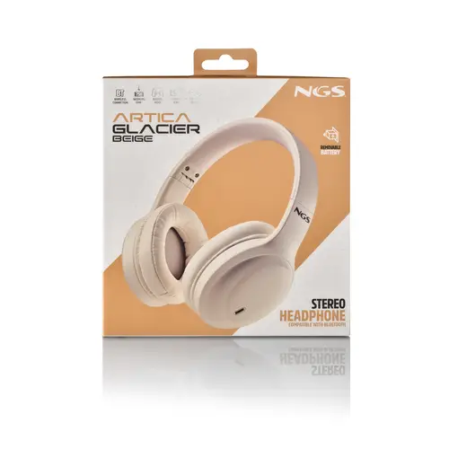 ARTICA GLACIER BEIGE Auriculares Inalámbrico y alámbrico Diadema Llamadas/Música/Deporte/Uso diario Bluetooth - Imagen 6