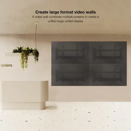 Soporte Video Wall de Pared para Pantalla 45- 70, Negro - Imagen 10