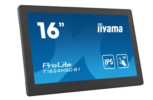 T1624MSC-B1 pantalla de señalización Panel plano interactivo 39,6 cm (15.6") LCD 450 cd / m² Full HD Negro Pantalla táctil 24/7 - Imagen 2