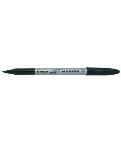 ROTUL.PILOT PERM.CD-MARKER NEGRO - Pack de 12 unidades