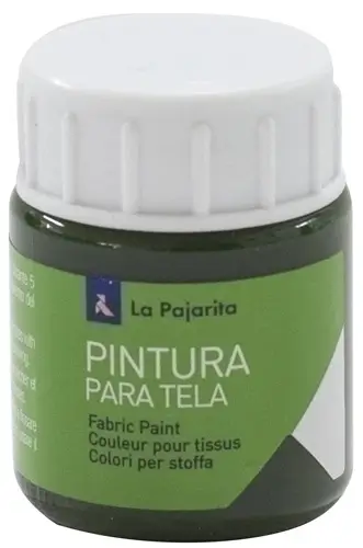 PINTURA TELA PAJARITA 25 ml VRD.MSG.T-18 - Pack de 6 unidades