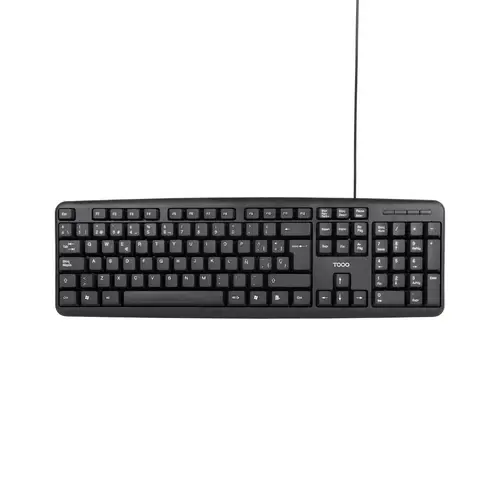 Teclado USB, 104 teclas, Negro - Imagen 2