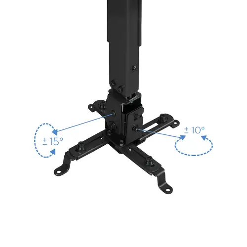 SOPORTE UNIVERSAL INCLINABLE DE TECHO PARA PROYECTOR NEGRO - Imagen 3