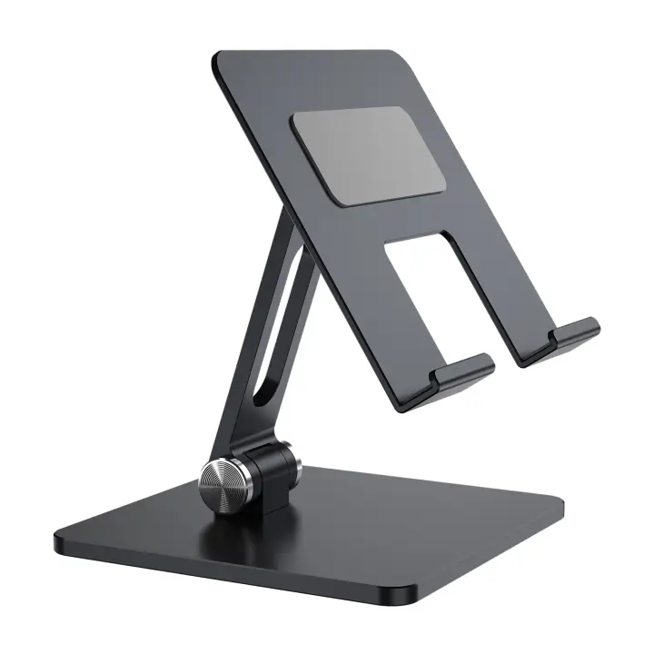 Soporte de Sobremesa Tamaño XXL Ajustable (2 Pivotes) para Movil / Tablet, Gris