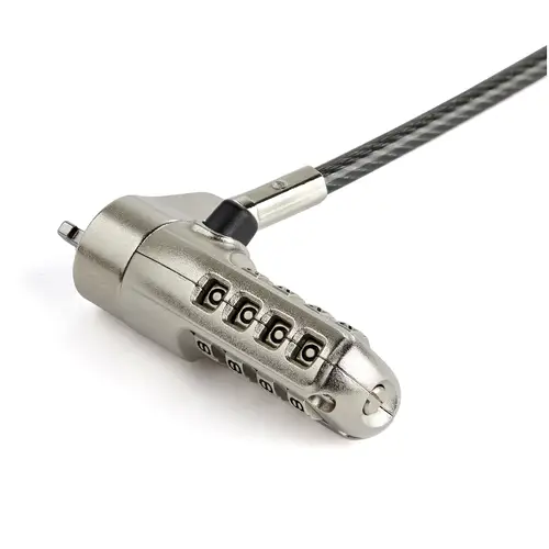 Cable de 2m de Seguridad para Ordenador Portátil - con Candado - para Ranura Nano - de Combinación - Imagen 6