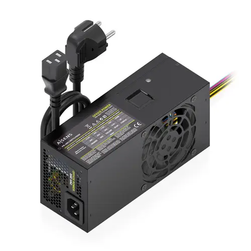 Fuente Alimentacion TFX 500W con Cable de Alimentacion OEM, Negra - Imagen 1