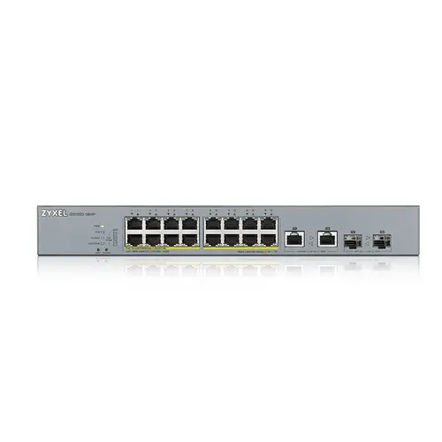 GS1350-18HP-EU0101F switch Gestionado L2 Gigabit Ethernet (10/100/1000) Energía sobre Ethernet (PoE) Gris - Imagen 2