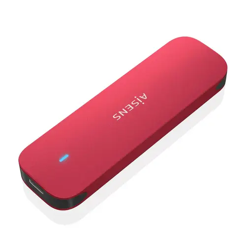 ASM2-027RED caja para disco duro externo Caja externa para unidad de estado sólido (SSD) Rojo M.2 - Imagen 1