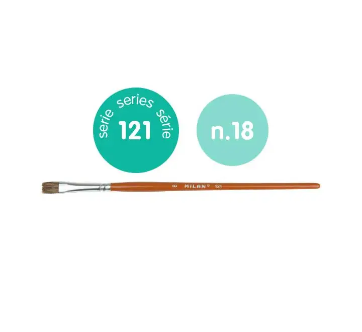 PINCEL MILAN MANGO CORTO SERIE 121 Nº18 0412118