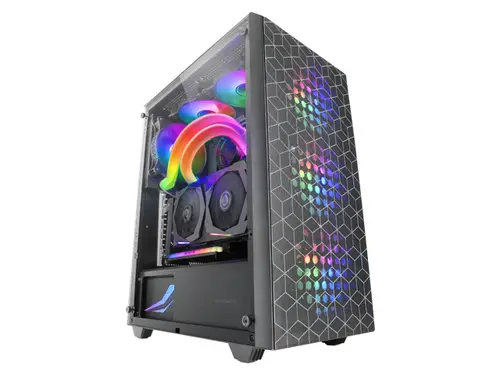 MC-MAG, Caja Gaming ATX, Ventana Lateral Completa Cristal Templado, Doble Rejilla Magnética Antipolvo Frontal + Superior, 3x Ventiladores FRGB 120mm, Refrigeración Líquida 360mm, Negro - Imagen 2