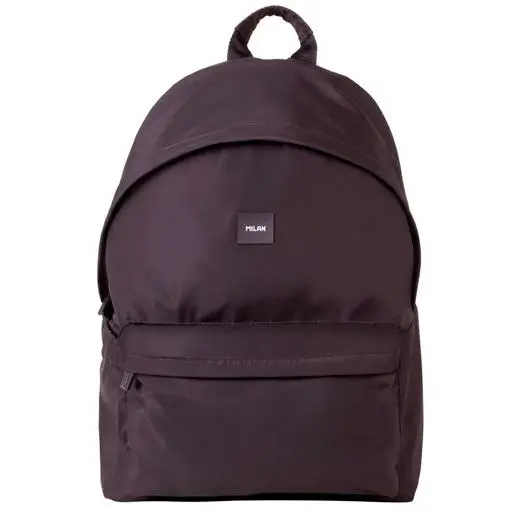 MILAN MOCHILA ESCOLAR CLÁSICA 2 CREMALLERAS 22L SERIE SHADOW NEGRO
