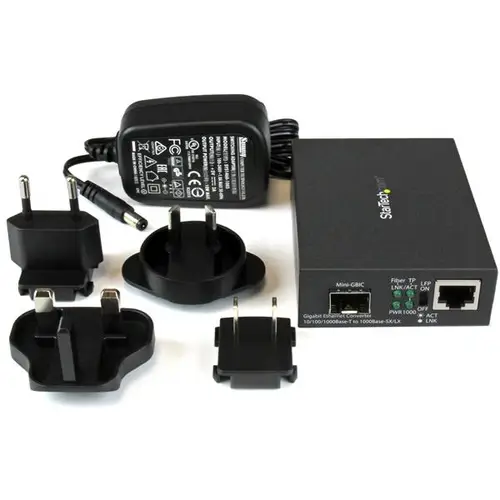 Conversor de Medios Ethernet Gigabit a Fibra con SFP abierto - Imagen 4