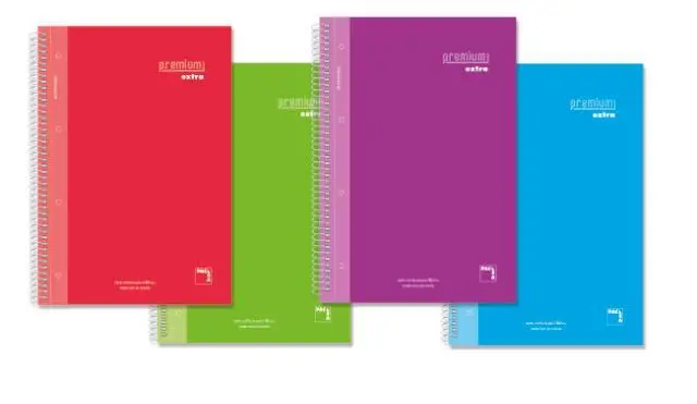 PACSA CUADERNO PREMIUM EXTRA 80H FOLIO 90GR 4X4MM C/M T/EXTRADURA PACK 4 UD C/SURTIDOS