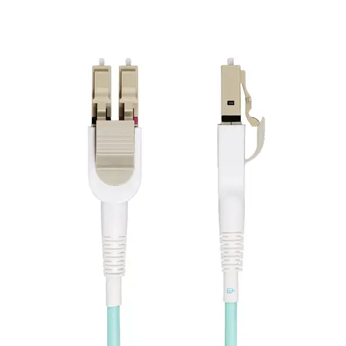Cable de Fibra Óptica Multimodo Conmutable LC a LC (UPC) OM4 de 5m - 50/125µm - Redes de 100G - Low Insertion Loss - LSZH - Conmutado de Polaridad sin Herramientas - Imagen 2