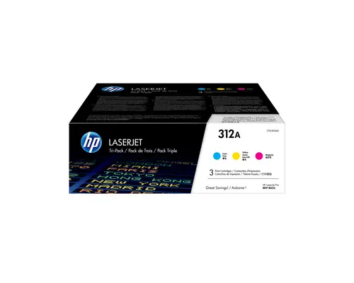 Cartucho de tóner Tri-Pack 312A cian para LaserJet - Imagen 1