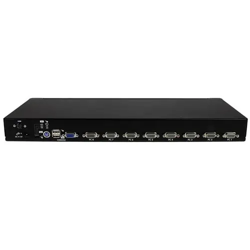 Conmutador Switch KVM 8 Puertos de Vídeo VGA HD15 USB 2.0 USB A PS/2 - 1U Rack Estante - Imagen 3