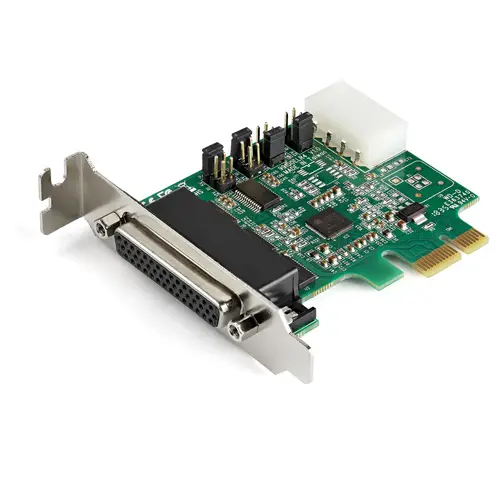 Tarjeta Adaptadora Serie PCI Express RS232 de 4 Puertos - Tarjeta Controladora Serie PCIe RS232 - PCIe a Serie DB9 - UART 16950 - Tarjeta de Perfil Bajo - Windows y Linux - Imagen 2