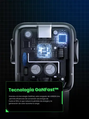 Nexode RG 65W 3-Port GaN Ordenador portátil, Teléfono móvil, Portátil, Batería portátil, Teléfono Gris Corriente alterna Carga rápida Interior - Imagen 13