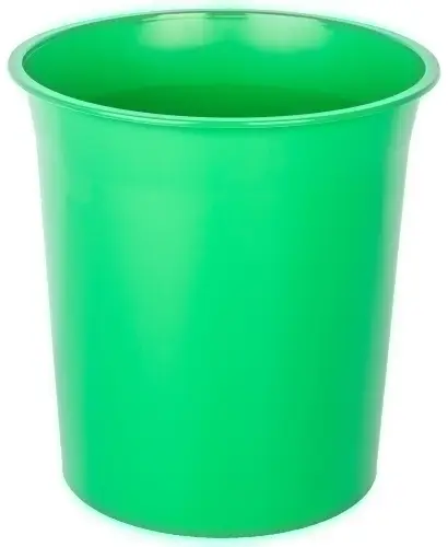 PAPELERA PLASTICO CERRADA VERDE