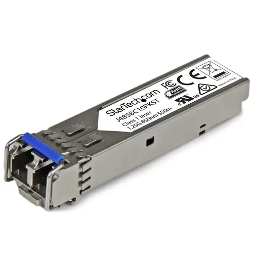 Paquete de 10 Módulos SFP compatibles con HPE J4859C - 1000BASE-LX - Monomodo/Multimodo de 1 GbE - SFP Ethernet Gigabit 1Gb - LC - 10km - 1310nm - HPE 1400, 1700, 1820 DDM - Imagen 1