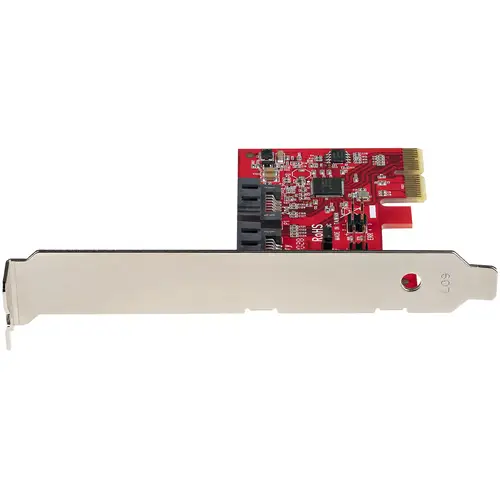 Tarjeta PCIe SATA - Tarjeta PCI Express Controladora de 2 Puertos SATA de 6Gbps - Perfil Completo o Bajo - Adaptador PCI Express a SATA - SATA RAID ASM1062R - Imagen 3