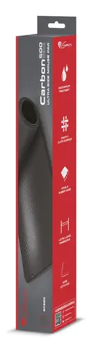 Carbon 500 Ultra Wave Alfombrilla de ratón para juegos Negro, Gris - Imagen 6