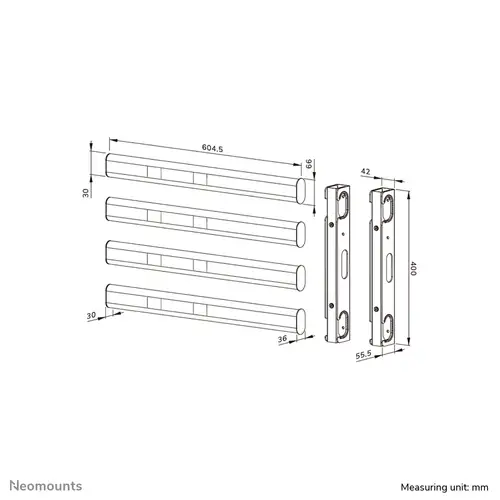 AFL55-975BL Kit de extensión VESA 86-115" - máx 160 kg - Imagen 11