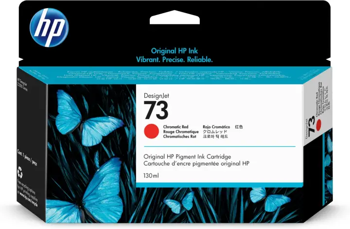 Cartucho de tinta DesignJet 73 rojo cromático de 130 ml