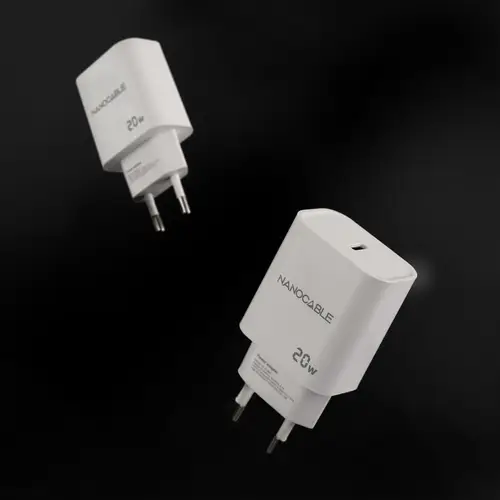 Cargador USB-C PD 20W, Blanco - Imagen 2