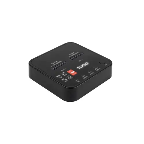 Docking Station USB-C 3.2 Gen 2 Dual Bay para SSD M.2 NGFF/NVMe Clonador, Negro - Imagen 1