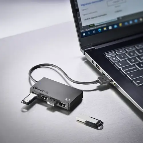 IHUB4 TINY USB 2.0 480 Mbit/s Negro - Imagen 8