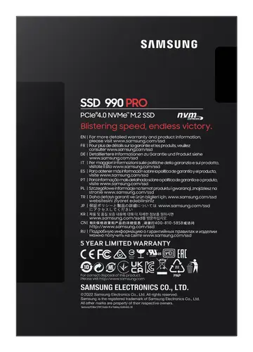 990 PRO 1 TB M.2 PCI Express 4.0 NVMe V-NAND MLC - Imagen 7