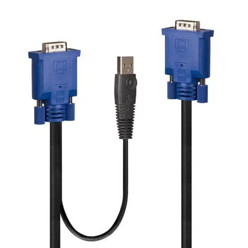 32186 cable para video, teclado y ratón (kvm) Negro, Azul 2 m - Imagen 1