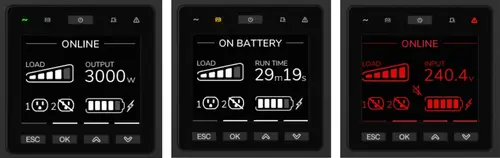 SRTG5KXLI sistema de alimentación ininterrumpida (UPS) Doble conversión (en línea) 5 kVA 5000 W 3 salidas AC - Imagen 6