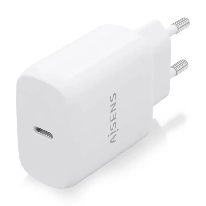 Cargador USB-C PD3.0 1 Puerto 1xUSB-C 25W, Blanco