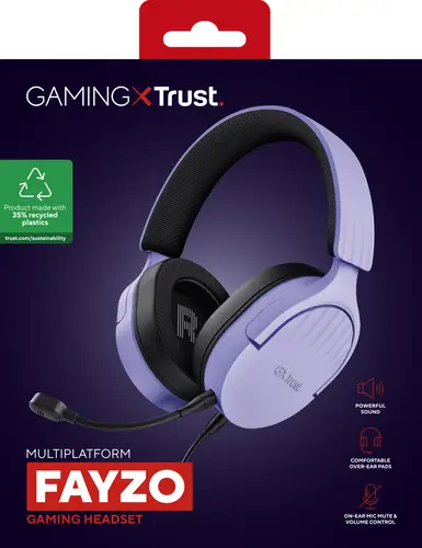 GXT 489P FAYZO Auriculares Alámbrico Diadema Juego Negro, Púrpura - Imagen 15