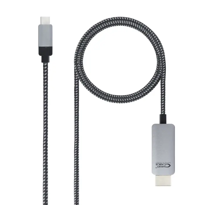 10.15.5102 adaptador de cable de vídeo 1,8 m USB Tipo C HDMI Aluminio, Negro