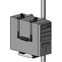 Front of men's Basic Tee in black.