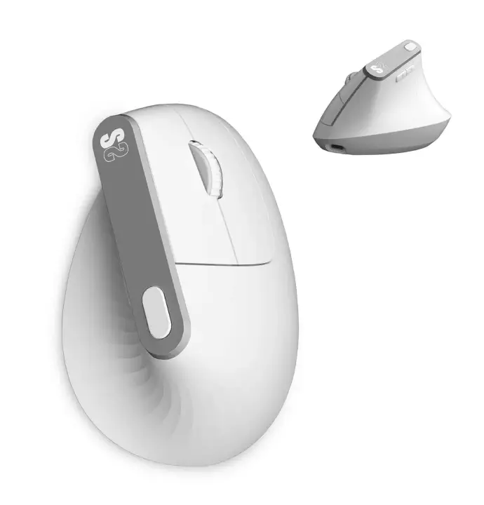 SUBMO-EDNVW02 ratón Universal mano derecha Bluetooth + USB Type-C Óptico 4000 DPI