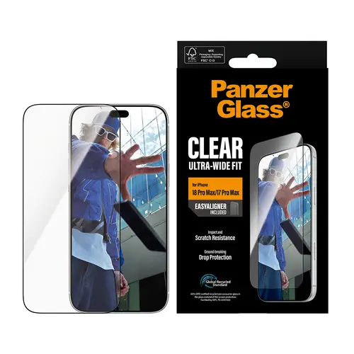® Screen Protector iPhone 18 Pro Max | 17 Pro Max | Ultra-Wide Fit w. EasyAligner Protector de pantalla 1 pieza(s) - Imagen 2