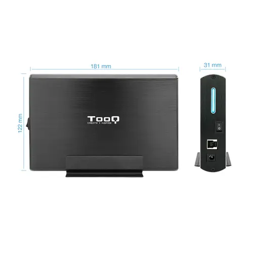 TQE-3531B caja para disco duro externo Caja de disco duro (HDD) Negro 3.5" - Imagen 5