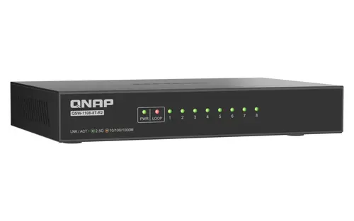 QSW-1108-8T-R2 switch No administrado 2.5G Ethernet (100/1000/2500) Escritorio Negro - Imagen 8