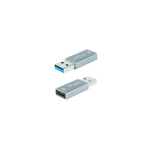 Adaptador USB-A 3.1 GEN2 a USB-C, USB-A/M-USB-C/H, Gris - Imagen 1