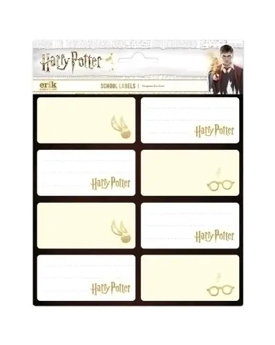 ETIQUETA ESCOLAR ERIK 15,8x20 HARRY POTT - Pack de 10 unidades