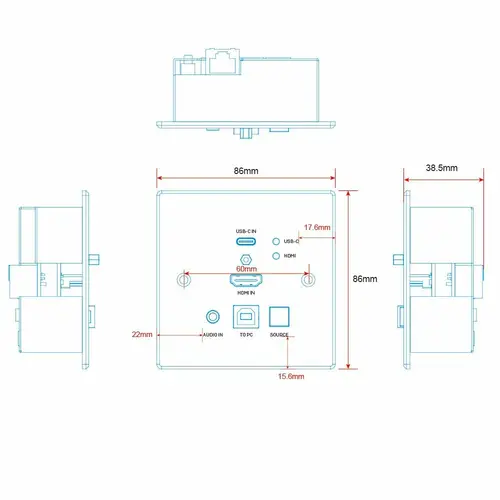 38387 extensor KVM Transmisor - Imagen 6