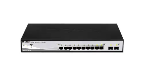 DGS-1210-10 Gestionado L2 Gigabit Ethernet (10/100/1000) 1U Negro, Gris